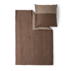 S. Oliver POVLEČENÍ, makosatén, hnědá, 135/200 cm