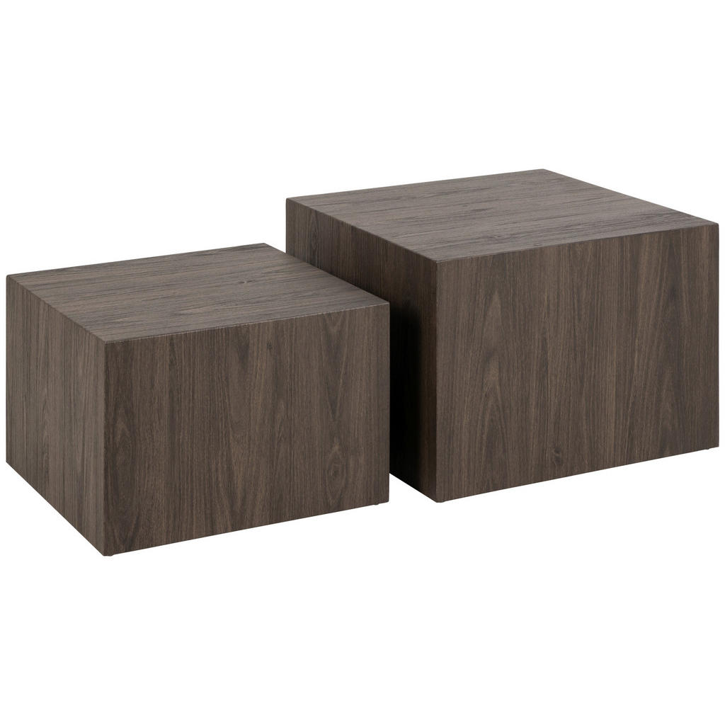 SADA KONFERENČNÍCH STOLKŮ, tmavě hnědá, kompozitní dřevo, 50/58/40/50/33/58 cm