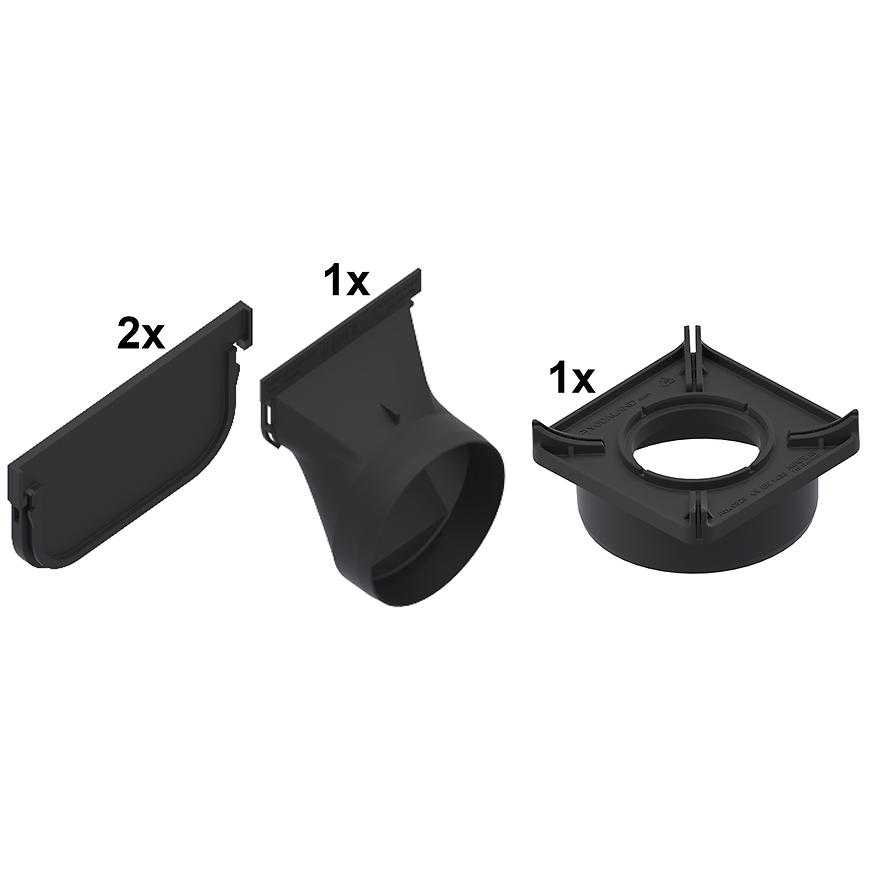 Sada příslušenství k PVC  odvodňovacím žlabům rady Easy 2