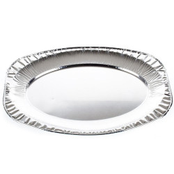 Sada servírovacích alu táců, 2ks 43.5x29 cm