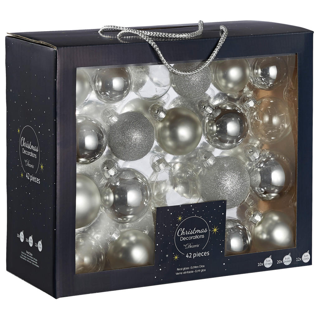 SADA VÁNOČNÍCH KOULÍ 42dílné