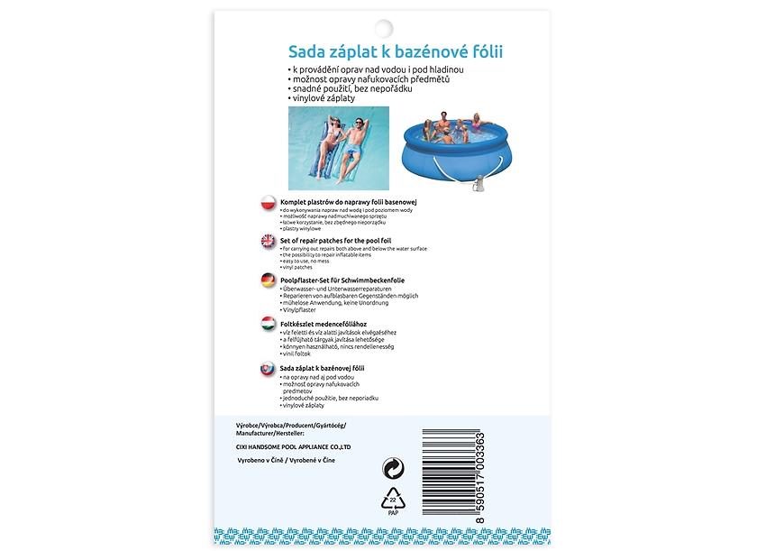 Sada záplat k bazénové fólii