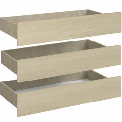 Sada zásuvek do šatní skříně Braga 1 (3 KS) dub cremona