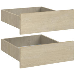 Sada zásuvek do šatní skříně Braga 2 (2 KS) dub cremona