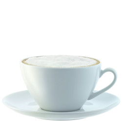 Šálky na cappuccino s podšálky Dine Curved 0,35 l, set 4 ks - LSA International