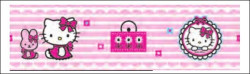 Samolepicí bordura hello kitty