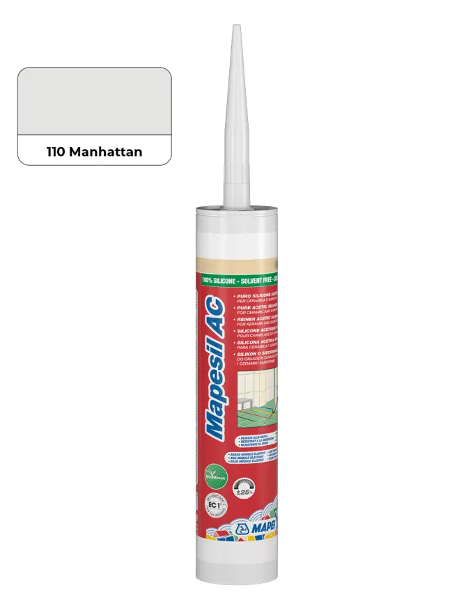 Sanitární silikon Mapei Mapesil 310 ml AC 110 manhattan