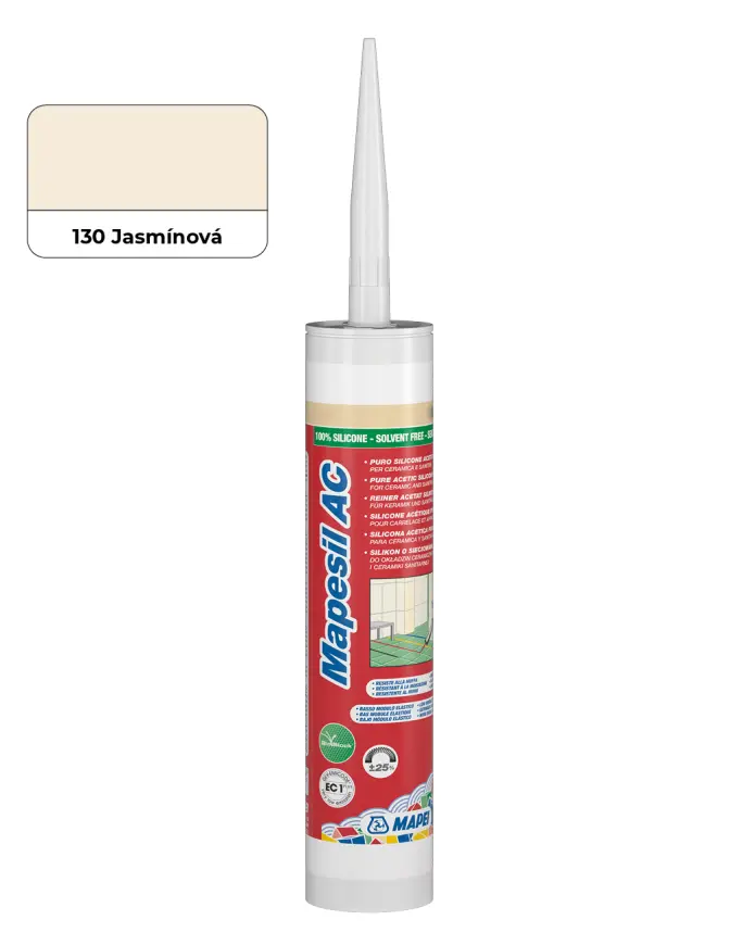 Sanitární silikon Mapei Mapesil 310 ml AC 130 jasmínovál