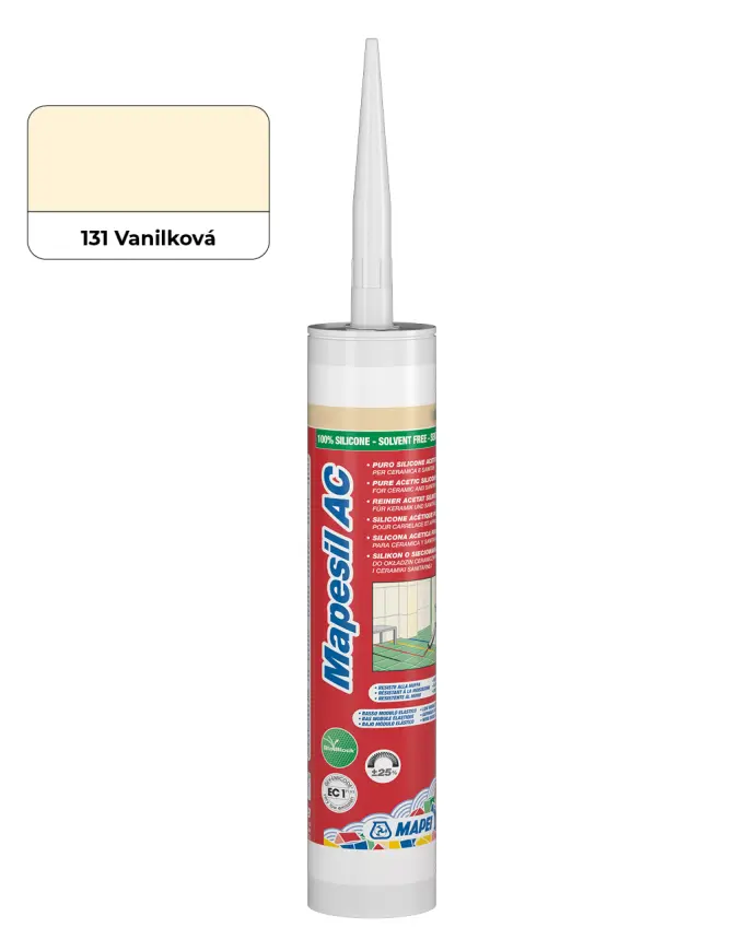 Sanitární silikon Mapei Mapesil 310 ml AC 131 vanilková