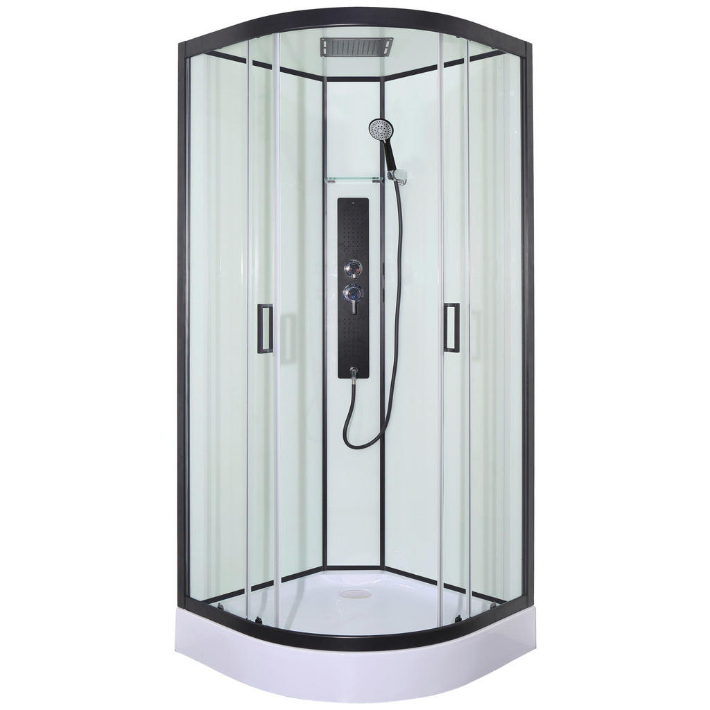 Sanotechnik SPRCHOVÝ KOUT černá, průhledné