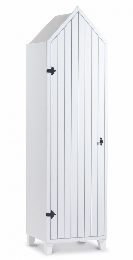 Šatní skříň 1d dundee levá - bílá