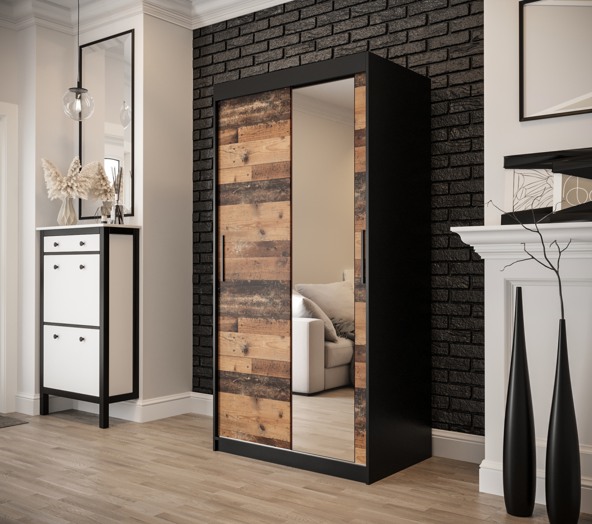 Šatní skříň Abi Old style T2 Rozměry: 100 cm