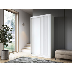 Šatní skříň Biancco II Barva korpusu: Bílá, Rozměry: 120 cm, Dveře: Bílá - bez zrcadla