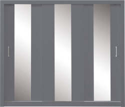 Šatní skříň Duca I 250 Barva korpusu: Antracit, Rozměry: 250 cm