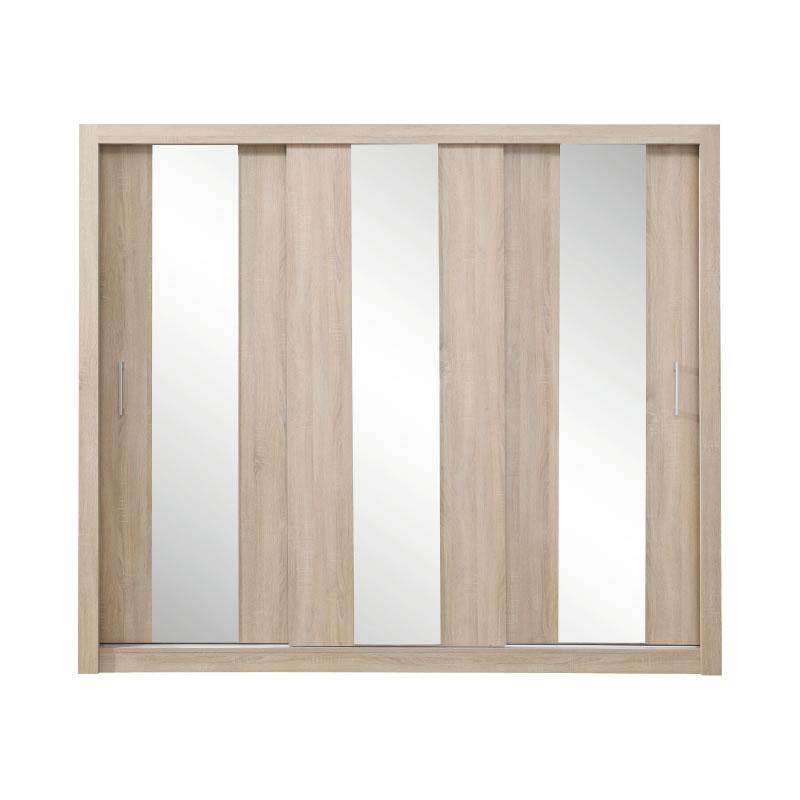 Šatní skříň Duca I 250 Barva korpusu: Dub Sonoma, Rozměry: 250 cm