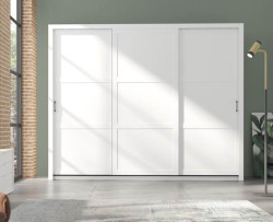 Šatní skříň Frama Barva korpusu: Bílá, Rozměry: 255 cm, Dveře: Bílé