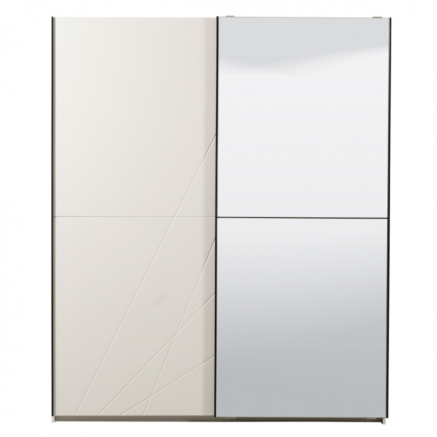 Šatní skříň s posuvnými dveřmi aubrey 220 - bílá