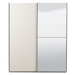 Šatní skříň s posuvnými dveřmi aubrey 220 - bílá