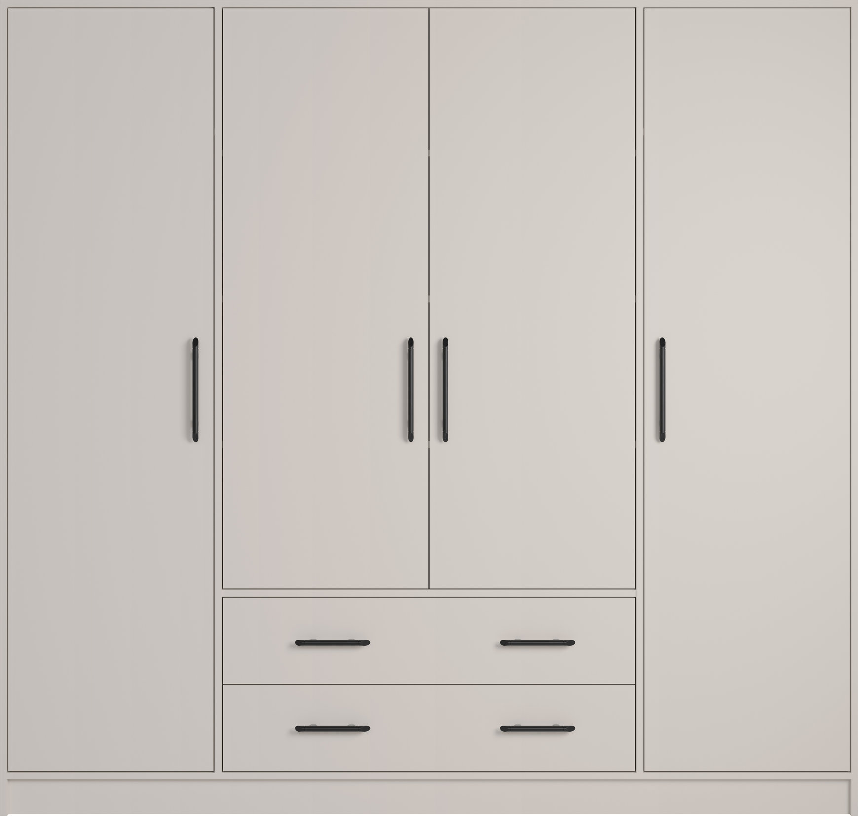 Šatní skříň Smart SR1 Varianta: Bez zrcadla, Barva korpusu + barva dveří: Kašmír