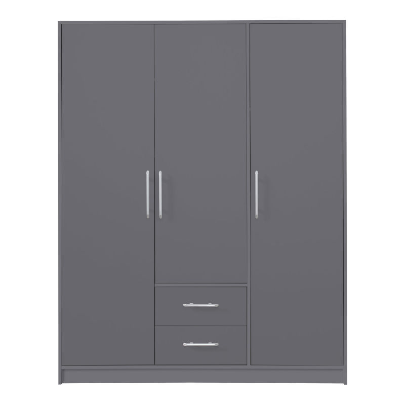 Šatní skříň Smart SR2 Dveře: Antracit, Varianta: Bez zrcadla