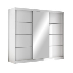 Šatní skříň Vista Barva korpusu: Bílá, Rozměry: 250 cm