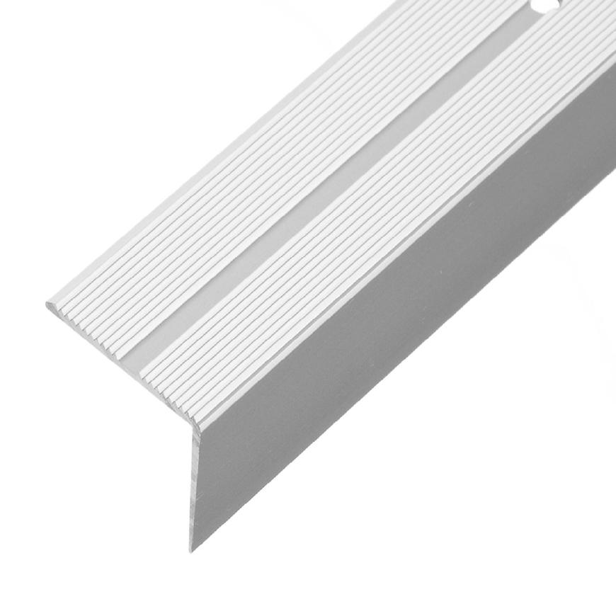 Schodový profil drážkou LSSR 42X22 1,0m stříbrný