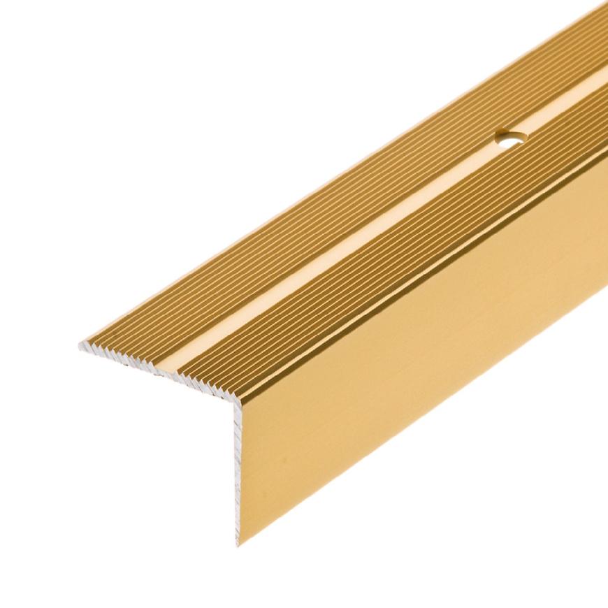 Schodový profil drážkou LSSR 42X22 1,0m zlatý