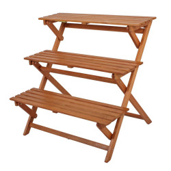 SCHODY NA KVĚTINY, dřevo, 90/86/72 cm