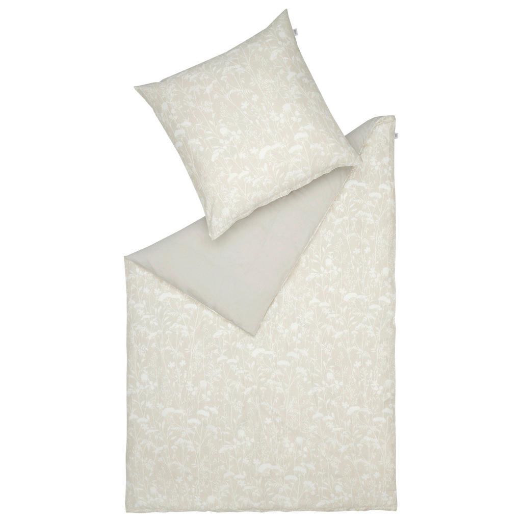 Schöner Wohnen POVLEČENÍ, satén, krémová, světle šedá, béžová, 140/200 cm