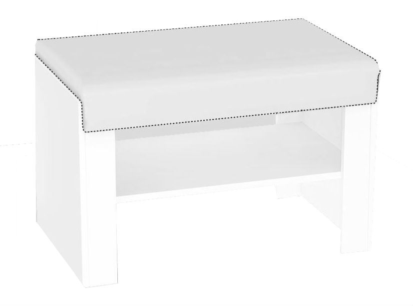 Sedací lavička s výběrem sedáku rea vesti 1 - bílá