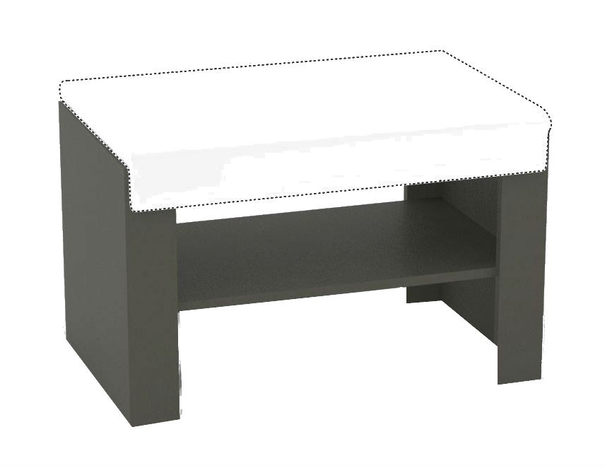 Sedací lavička s výběrem sedáku rea vesti 1 - graphite