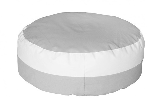 Sedací polštář - skandi krémová / šedá