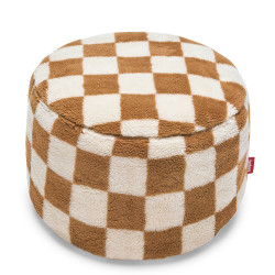 Sedací pouf Point Teddy, více barev - Fatboy Barva: šachovnicová mandlově-krémová