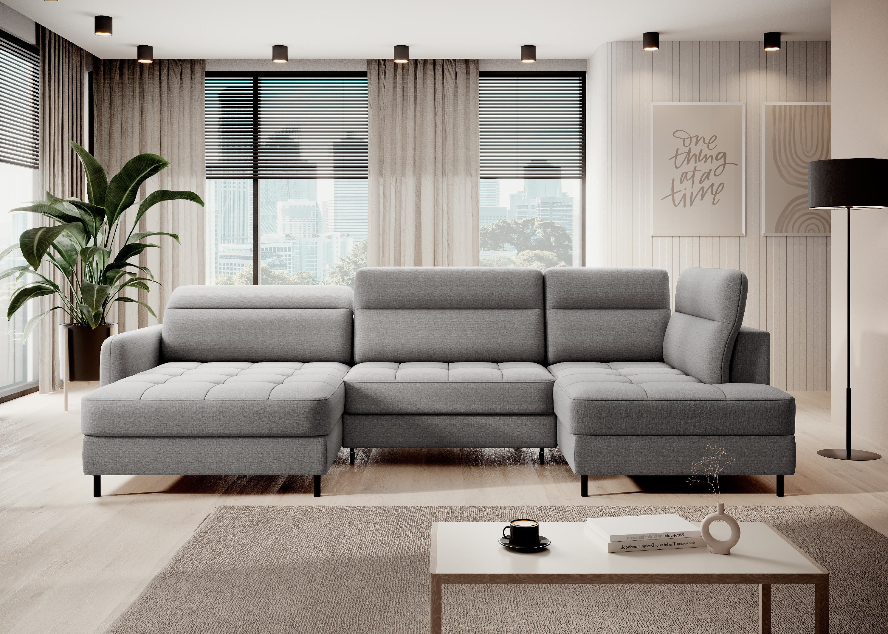 Sedací souprava Berrto Provedení: Levá U, látka: Manhattan 3