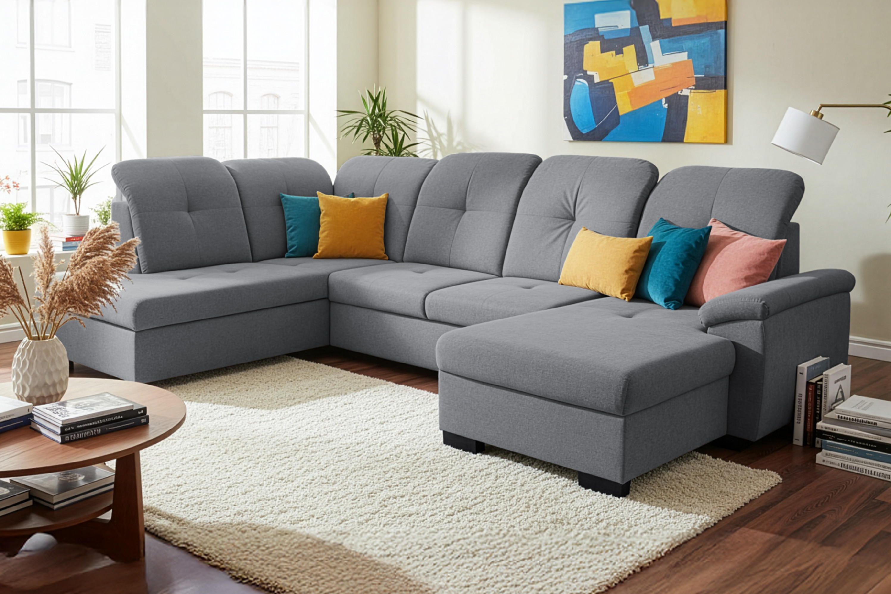 Sedací souprava Brevi Provedení: Levá U, látka: Castel 3