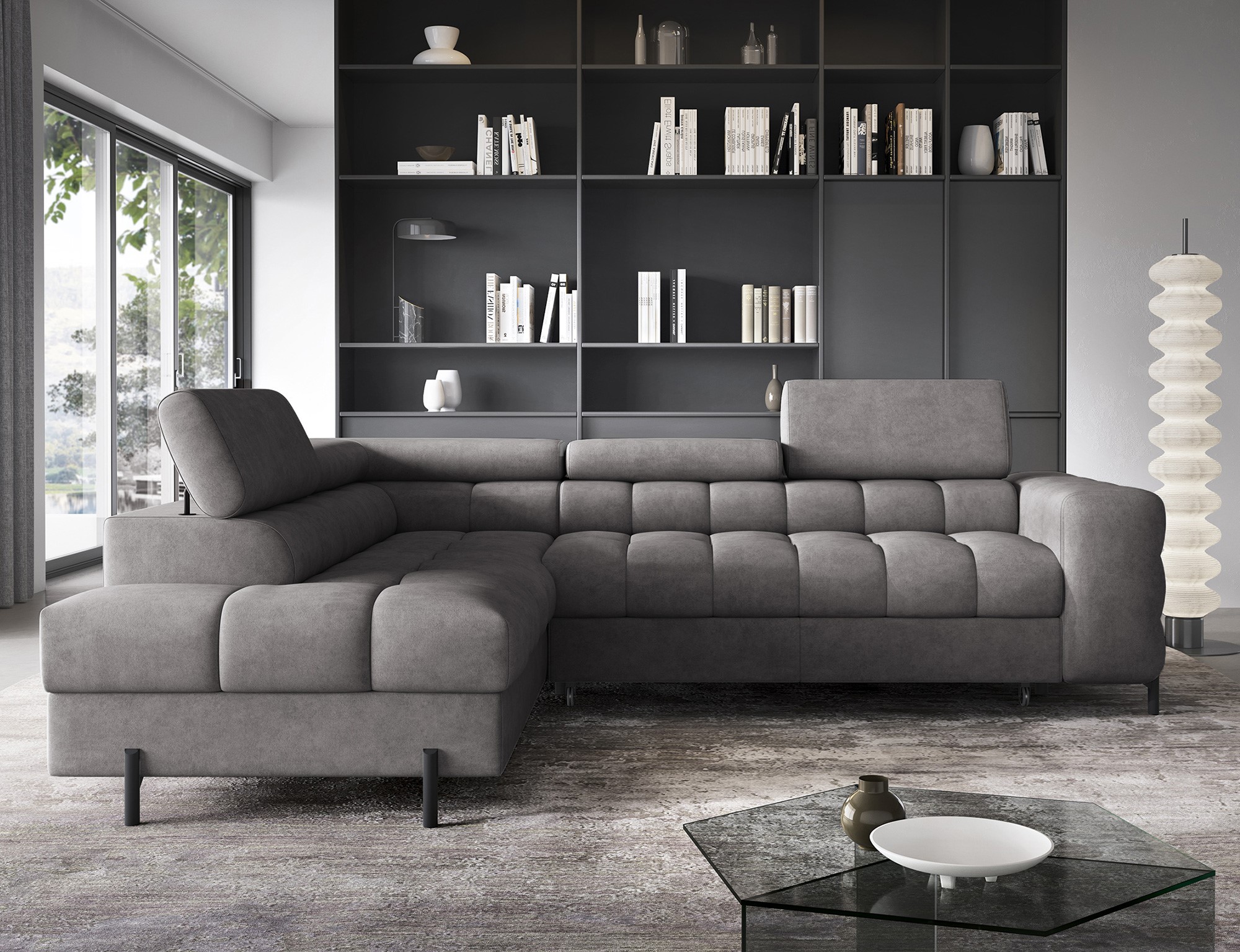 Sedací souprava Ferucce Provedení: Levá varianta, látka: Aura 4