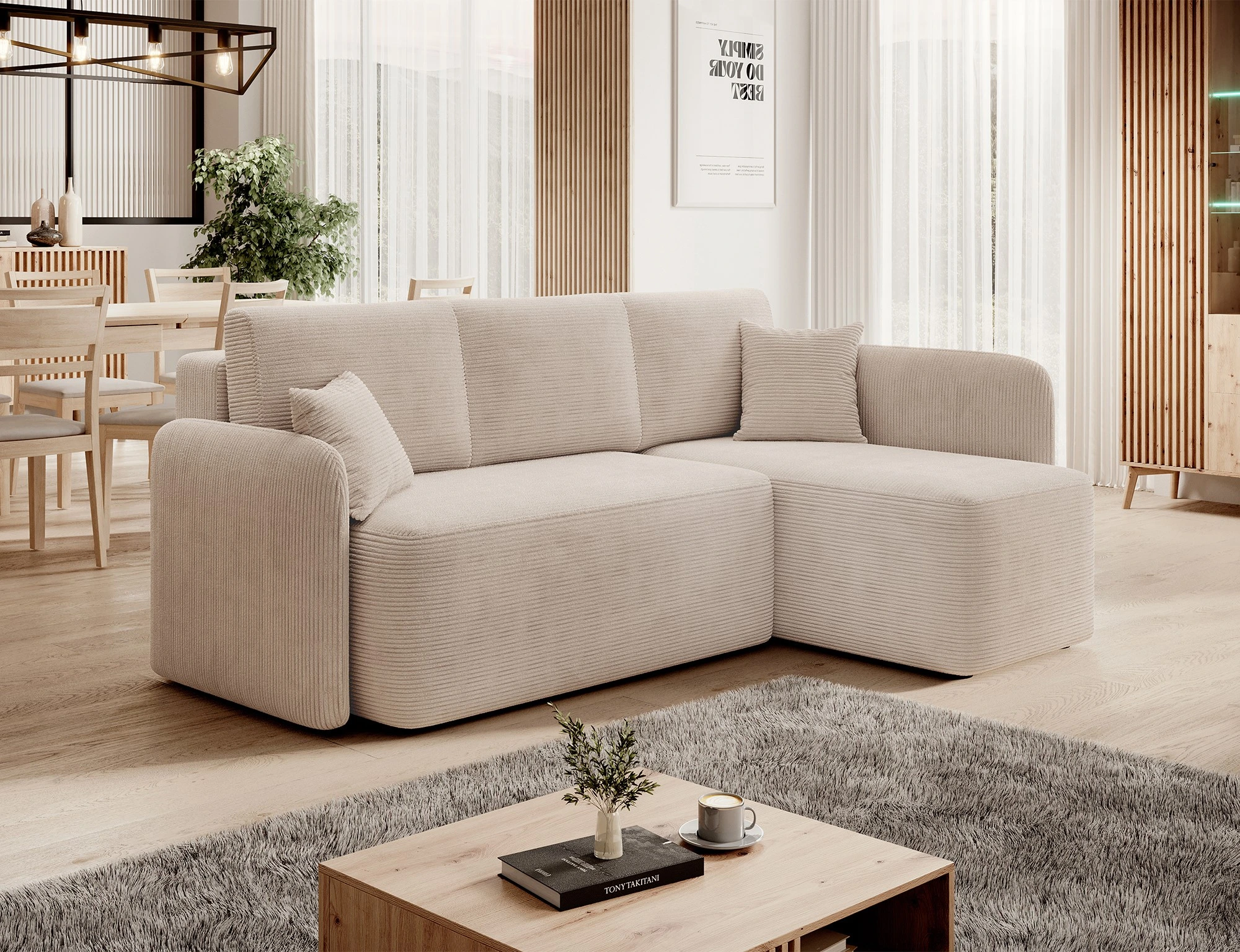 Sedací souprava Hadson Provedení: Pravá varianta, látka: Jarell 18