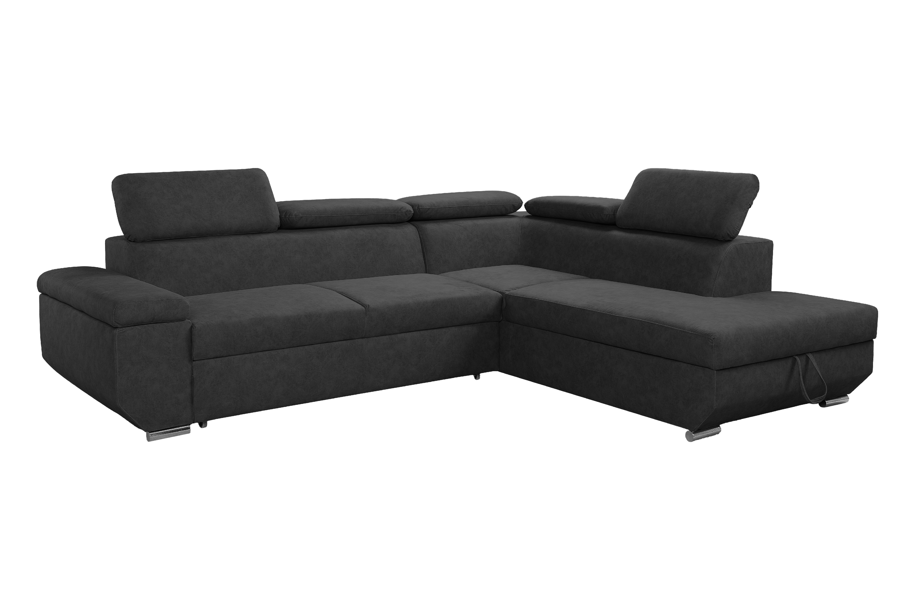 Sedací souprava Lars I. - Logan Black Provedení: Pravá varianta, látka: Logan Black