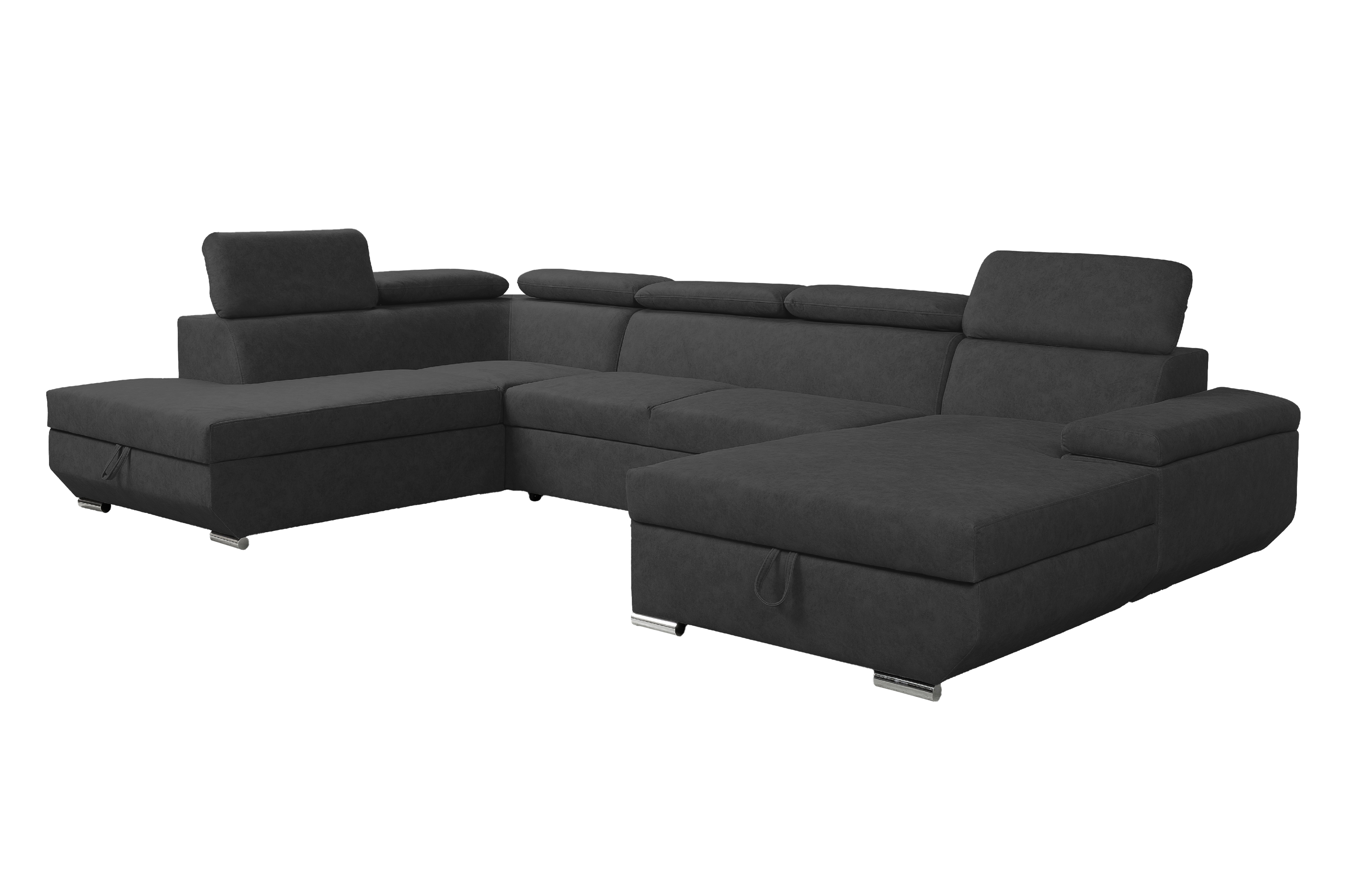 Sedací souprava Lars II. U FORM Provedení: Pravá U, látka: Logan Black