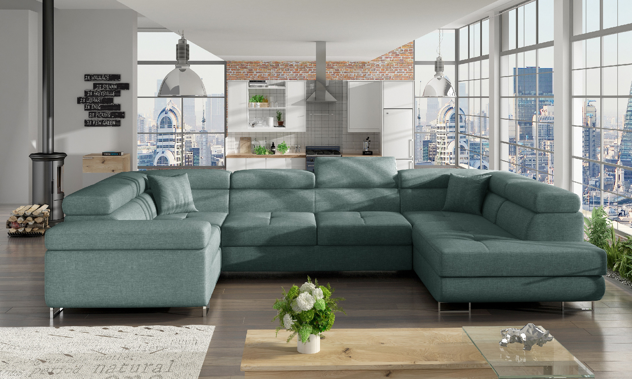 Sedací souprava Letto Provedení: Pravá U, látka: Cover 70