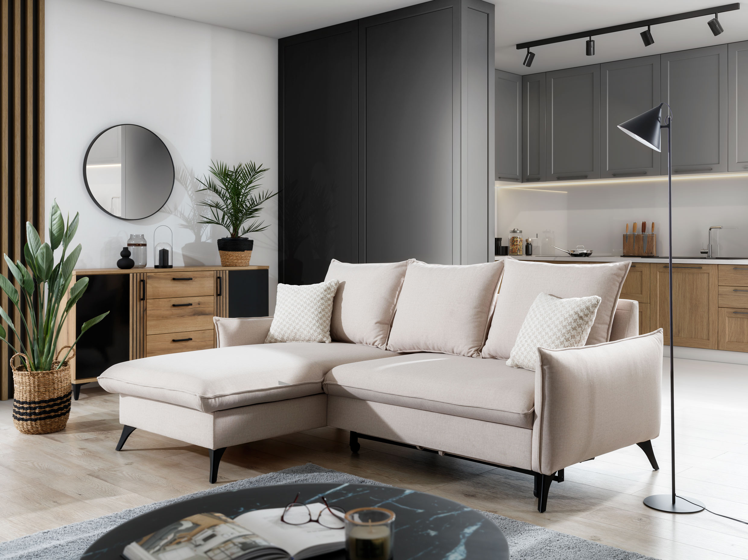 Sedací souprava Modica Provedení: Levá varianta, látka: Riviera 100