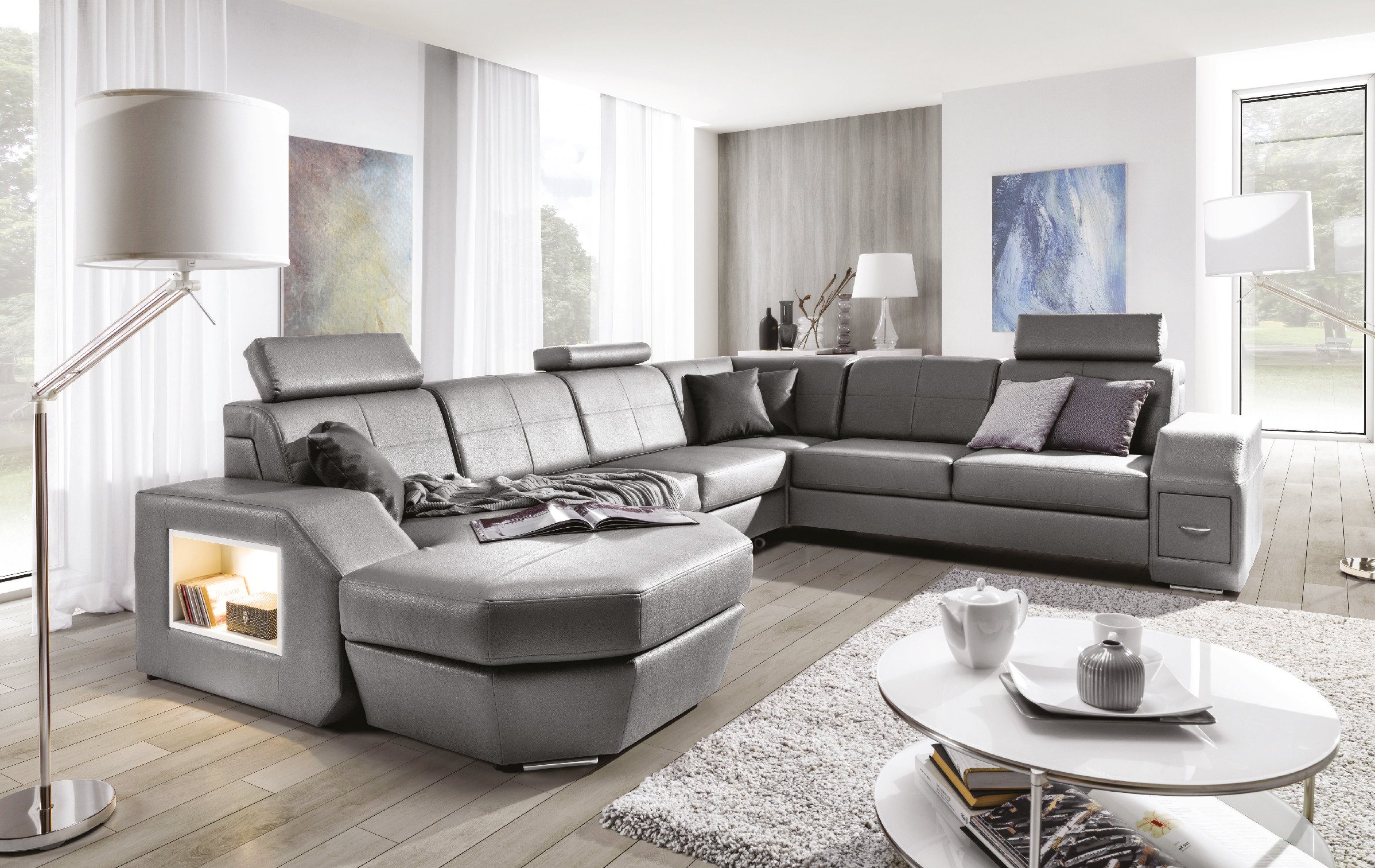 Sedací souprava Napoli 2 - bez funkce spaní Provedení: Levá U, látka: Urban 1