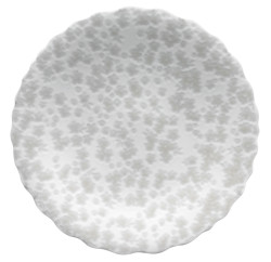 Šedý talíř 21 cm kolekce Slåpeblom - Wik & Walsøe