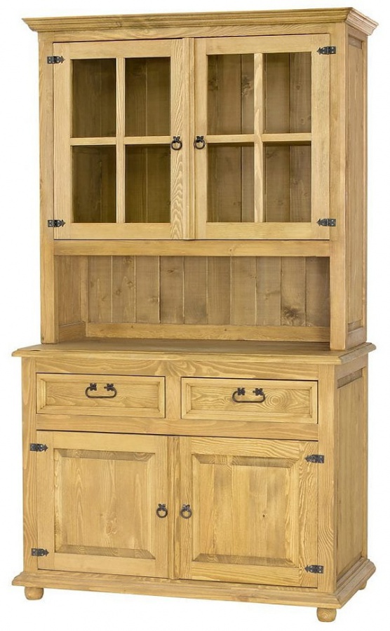 Selský kredenc dřevěný vit 05 - k02 tmavá borovice