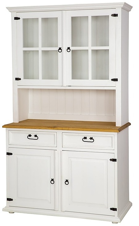 Selský kredenc dřevěný vit 105 slim - k15 hnědá borovice