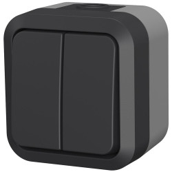 Sériový vypínač na omítku Aqua Pro IP55 vodotěsný šedý