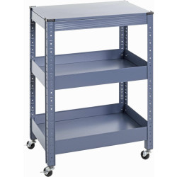 SERVÍROVACÍ VOZÍK, modrá, 50/32/75 cm