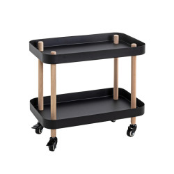 SERVÍROVACÍ VOZÍK, přírodní barvy, černá, barvy buku, 50/30/47 cm