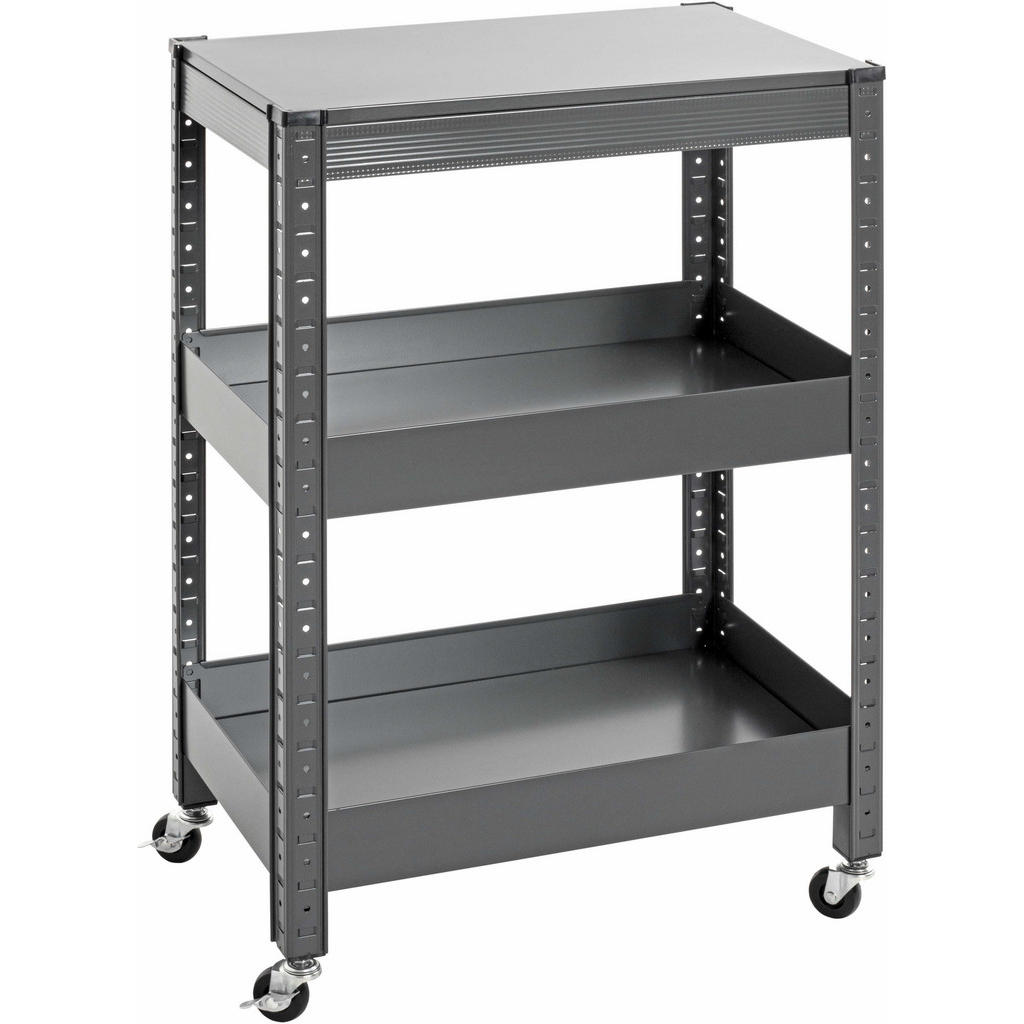 SERVÍROVACÍ VOZÍK, antracitová, 50/32/75 cm