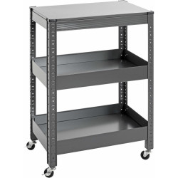 SERVÍROVACÍ VOZÍK, antracitová, 50/32/75 cm